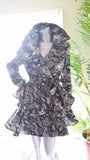 Snake Print Peacoat Trench Coat Casual Long Sleeve Belted Jacket Windbreaker Outerwear Water- Repellent Coat
