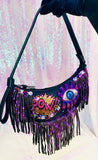 I Love Crystal Patch Handbag