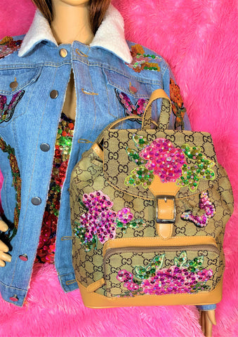 Pink Flower Backpack - The Glamorous Life 101