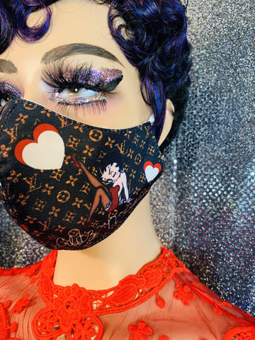 Betty Boop Face Mask - The Glamorous Life 101