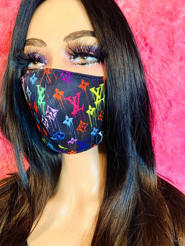 LV Drip Face Mask - The Glamorous Life 101
