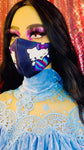 Hello Kitty Heart Denim Face Mask - The Glamorous Life