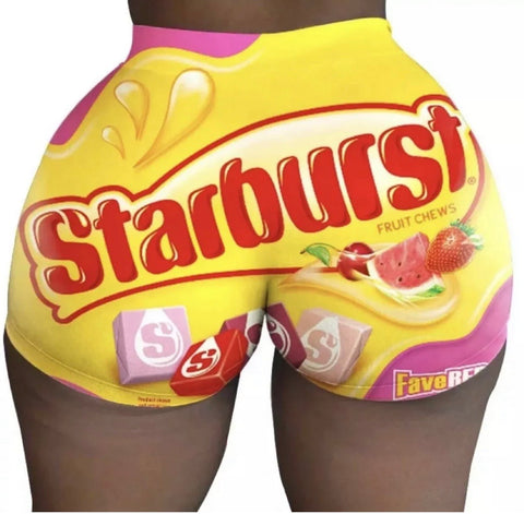 Starburst Candy Snack Shorts - The Glamorous Life