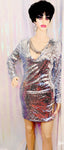 Zena Silver Sequin Mini Dress