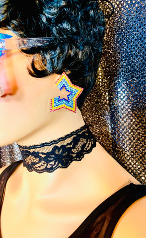 Starburst Crystal Star Earrings - The Glamorous Life
