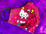 Hello Kitty Pink Leopard Face Mask
