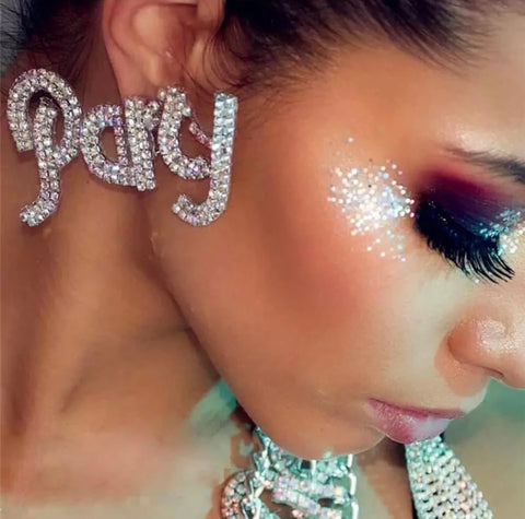 Party Girl Crystal Earrings