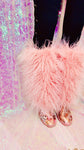 Women’s Mermaid Pink Silver Sequin Faux Mongolian Fur Winter Boots - The Glamorous Life