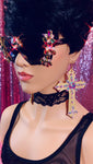 Mirror Crystal Rhinestone Sunglasses - The Glamorous Life