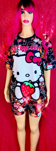 Kitty Girl Hello Kitty Women’s Short Set - The Glamorous Life
