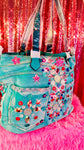 Denim Handbag With Bling Shoulder Bag Tote Bag Women's Purse Hobo Purse - The Glamorous Life