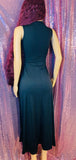 Women’s Bandage Bodycon Sleeveless Black High Split Evening Party Long Dress