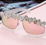 Dynasty Oversized Diamond Rhinestone Sunglasses - The Glamorous Life