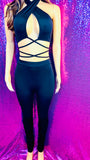 2 Two Piece Set Women Outfits Halter Bandage Crop Top Women Pant Matching Sets Suit 2021 Black Women’s Clubwear - The Glamorous Life