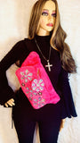 Women’s Pink Fluffy Fanny Pack - The Glamorous Life 101