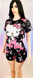 Pretty in Pink Hello Kitty Ladies Short Set