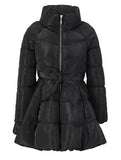 Women’s Black Peplum Winter Coat