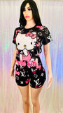 Pretty in Pink Hello Kitty Ladies Short Set