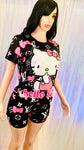 Pretty in Pink Hello Kitty Ladies Short Set