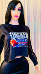 Thicker Than Snicker Snack Crop Top Pants Set