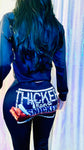 Thicker Than Snicker Snack Crop Top Pants Set