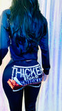 Thicker Than Snicker Snack Crop Top Pants Set