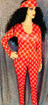 Red Cc Onesie Jumpsuit - The Glamorous Life
