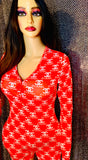 Red Women's Sexy Onesie Set - The Glamorous Life