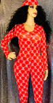 Red Cc Onesie Jumpsuit - The Glamorous Life