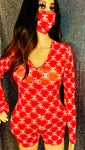 Red Women's Sexy Onesie Set - The Glamorous Life