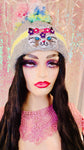 CRYSTAL EMBELLISHED CAT KNIT BEANIE HAT - The Glamorous Life