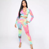 Women’s 2 Piece Tie Dye Set - The Glamorous Life