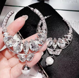 Crystal Moon Earrings - The Glamorous Life 101