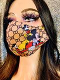 G Mickey Inspired Luxury Face Mask - The Glamorous Life 101