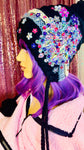 Purple Rain Crystal Women’s Knit Winter Hat - The Glamorous Life