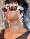 Dynasty Oversized Diamond Rhinestone Sunglasses - The Glamorous Life