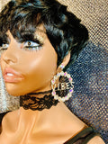 “She Got That Vibe” Crystal Hoop Earrings - The Glamorous Life 101