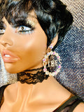 “She Got That Vibe” Crystal Hoop Earrings - The Glamorous Life 101